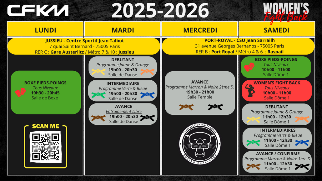 Planning CFKM 2025-2026
